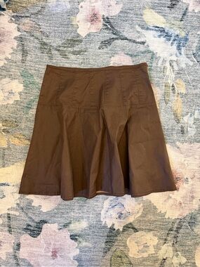 Lauren Ralph Lauren cotton leather look skirt size 8